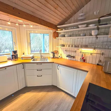 Cozy Family Summer House In Jegum For 6 With Sauna, Jacuzzi & Wood-fired Hot Tub *